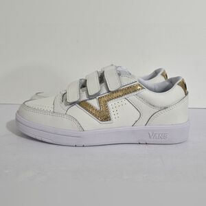 Vans Lowland Comfycush Marshmallow & Metallic  V Gold Sneakers Women's Size 5